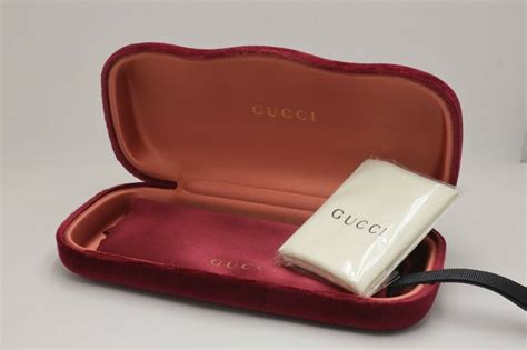 gucci folding eyeglass case|Gucci sunglasses case velvet.